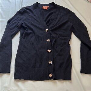 Tory Burch Black Knit Cardigan Sweater